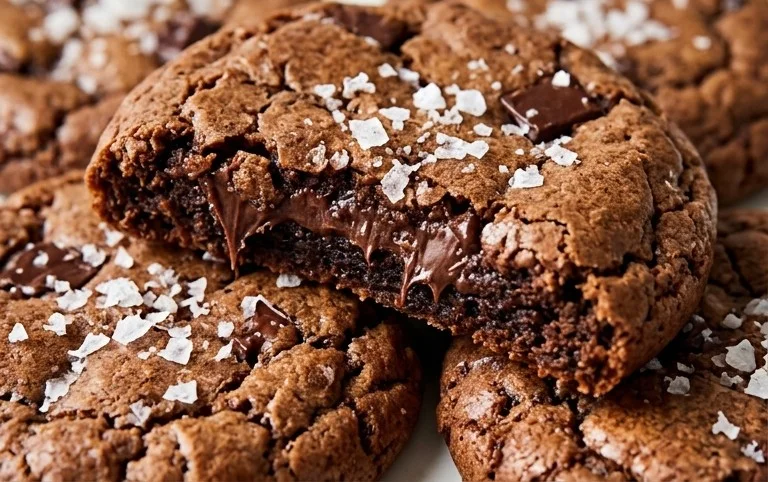 Salted Brownie Cookies