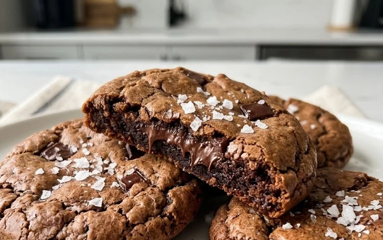 Salted Brownie Cookies