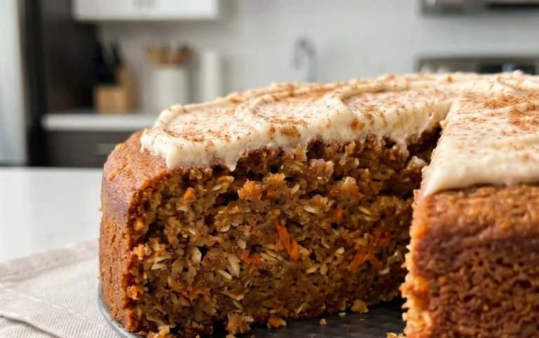Easy Flourless Oatmeal Carrot Cake Recipe
