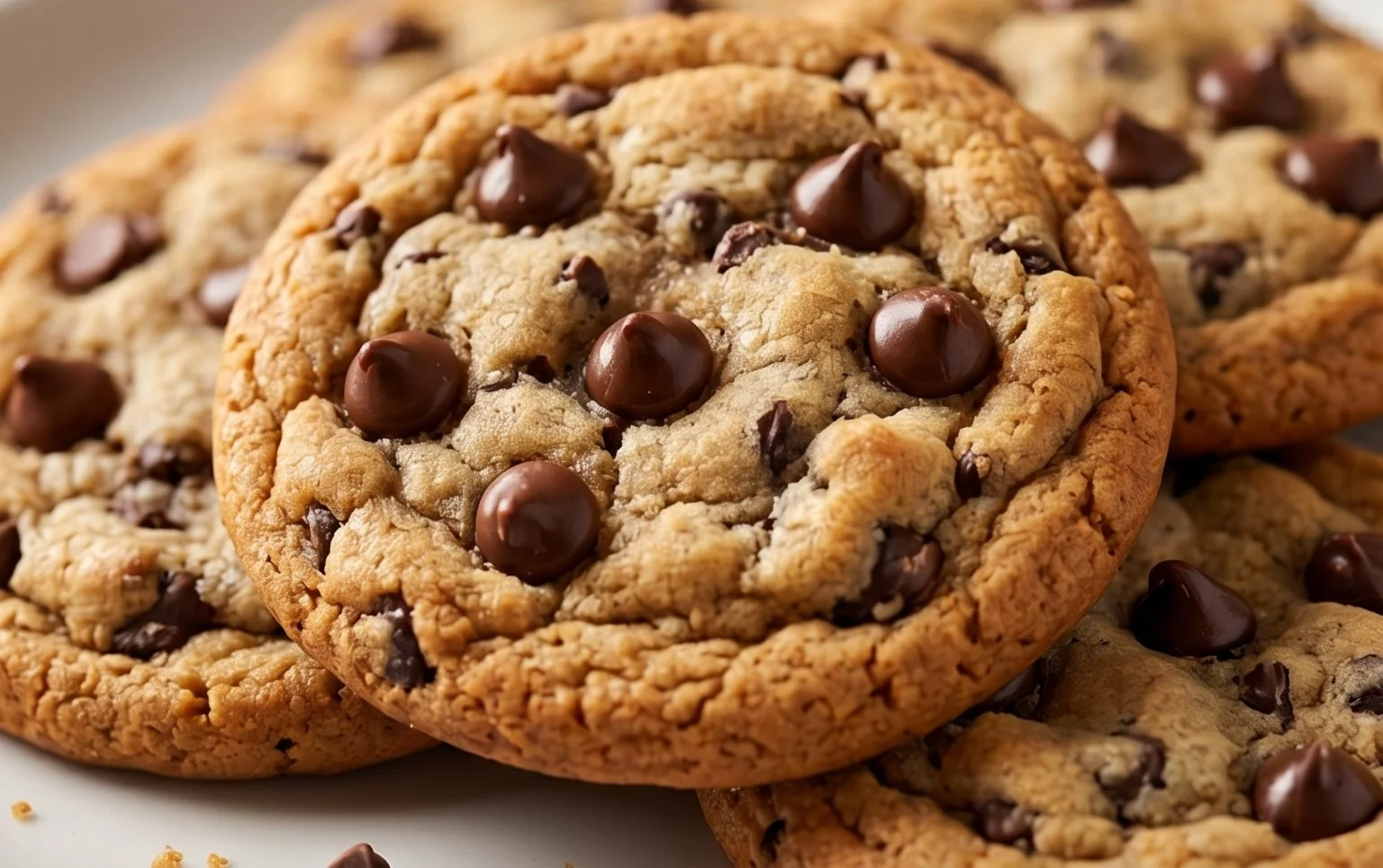 Crispy and Chewy Chocolate Chip Cookies