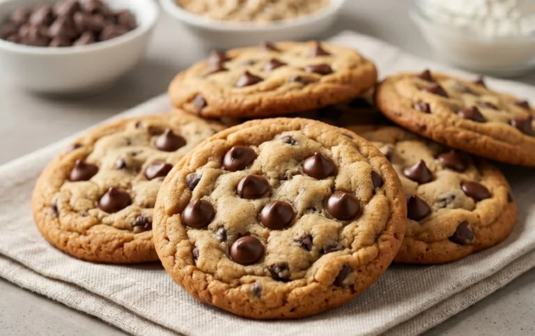 Crispy and Chewy Chocolate Chip Cookies