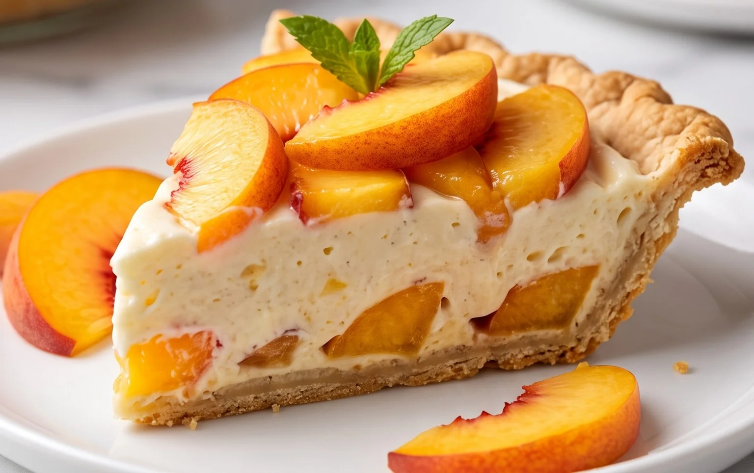 Peaches and Cream Pie