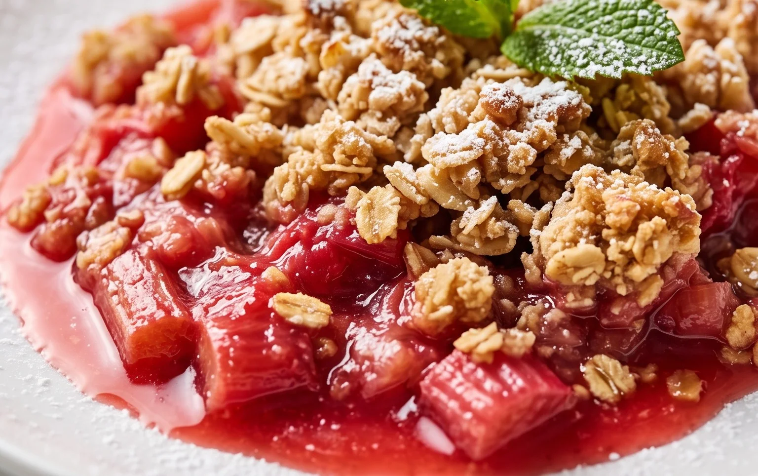 Easy Rhubarb Crisp