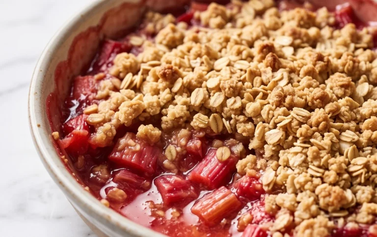 Easy Rhubarb Crisp
