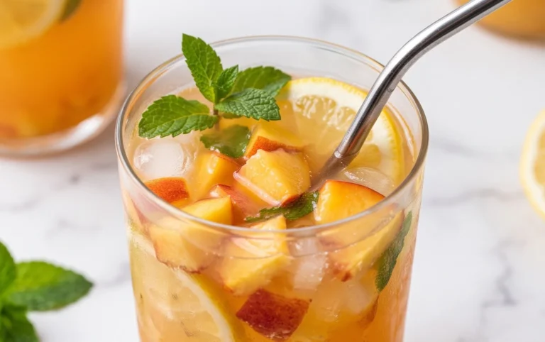 Refreshing Peach Lemonade