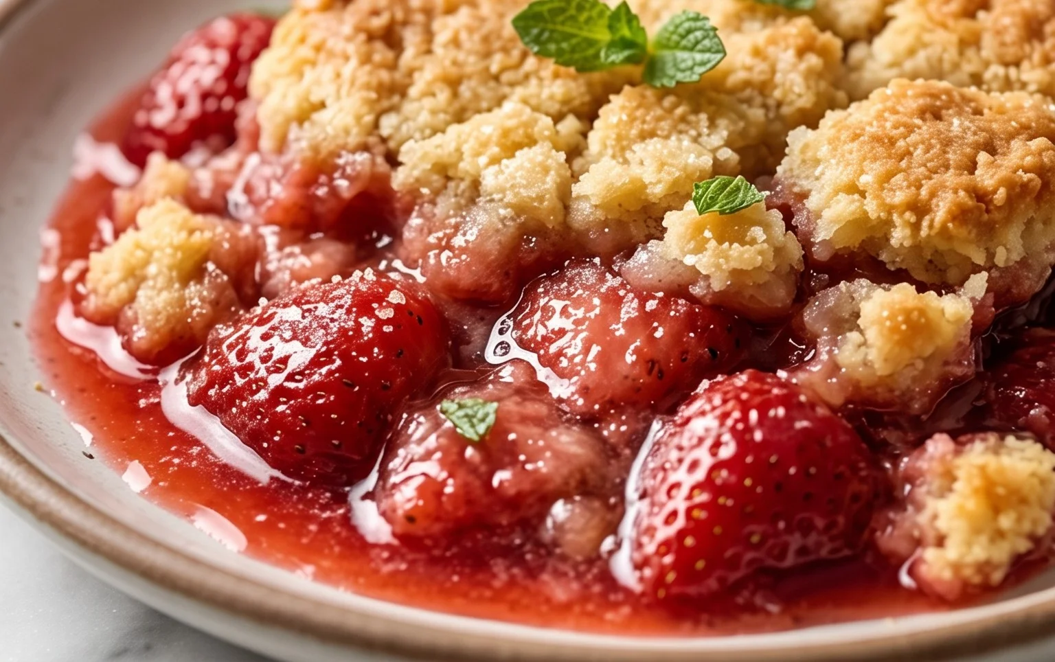 Strawberry Cobbler