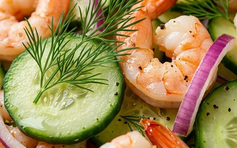 Cucumber Shrimp Salad