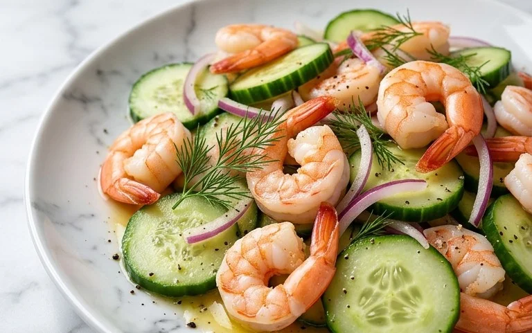 Cucumber Shrimp Salad