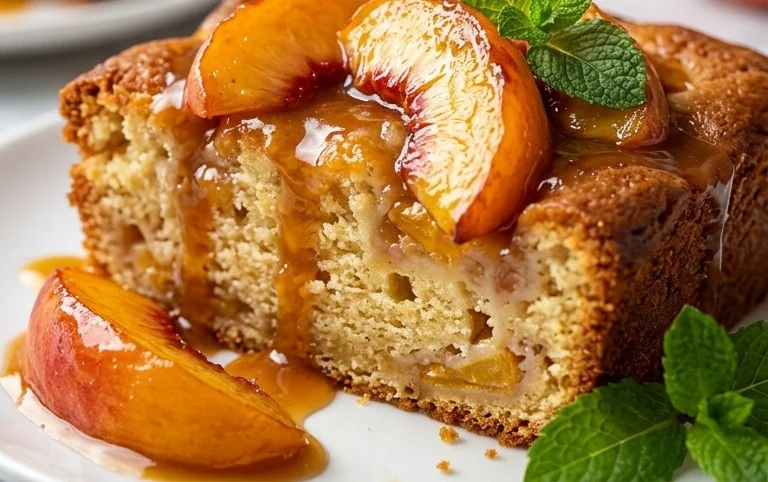 Peach Cobbler Pound Cake