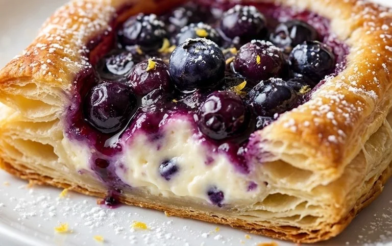 Blueberry Cream Cheese Puff Pastry