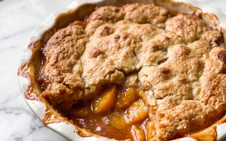 The Easiest Southern Peach Cobbler