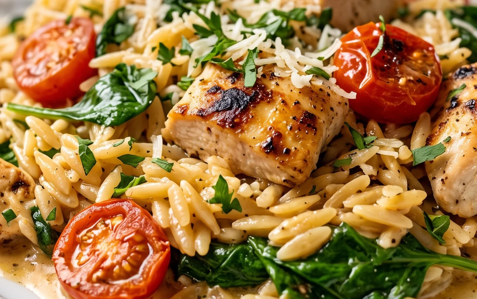 Chicken Orzo (30-Minutes, One-Pan)