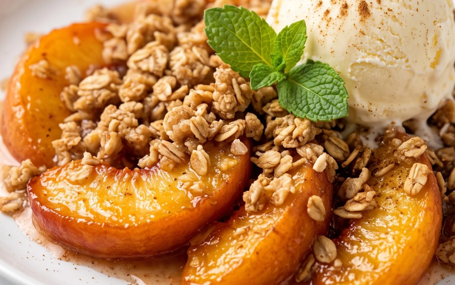 Fresh Peach Crisp Recipe