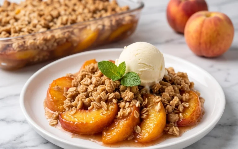 Fresh Peach Crisp Recipe
