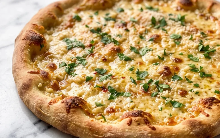 buttery garlic pizza