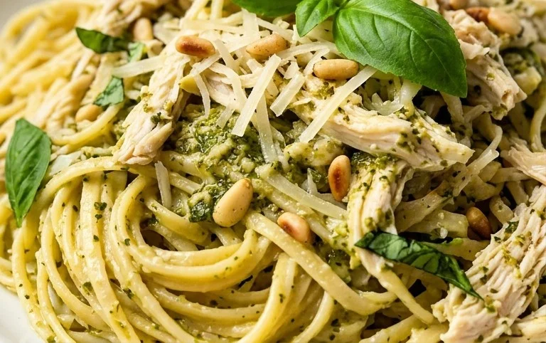 Creamy Chicken Pesto Pasta