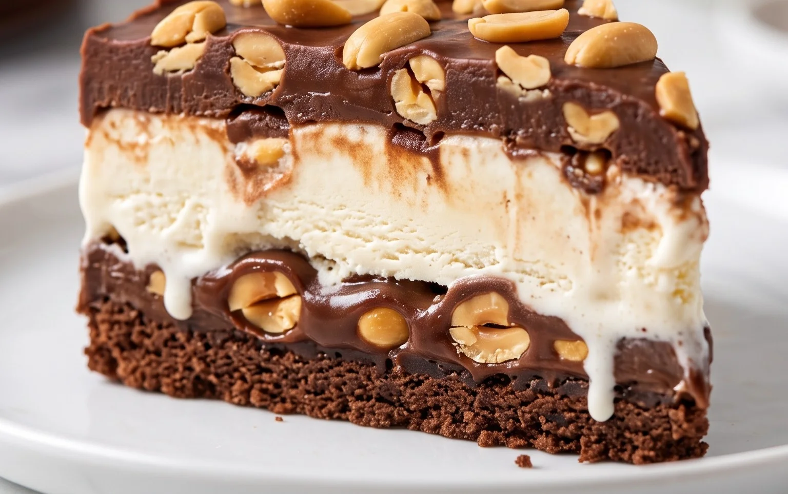 Buster Bar Ice Cream Cake