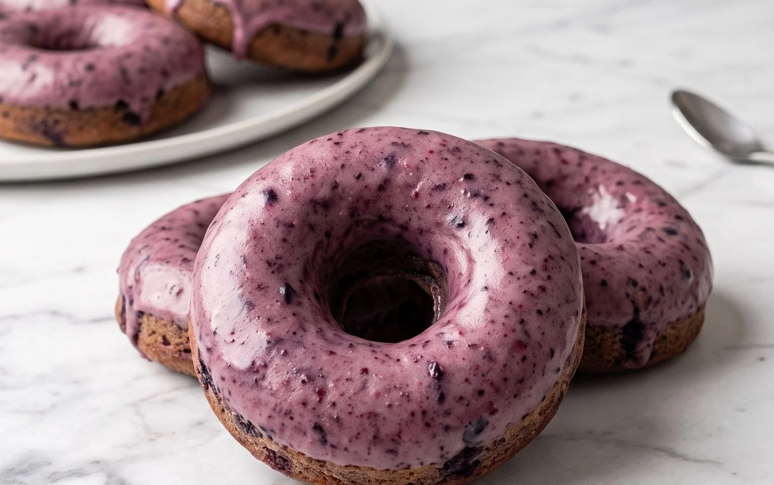 Blueberry Cake Donuts