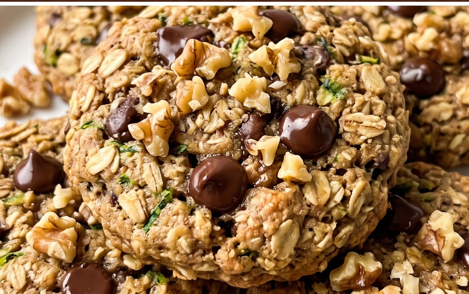 Healthy Zucchini Oatmeal Cookies