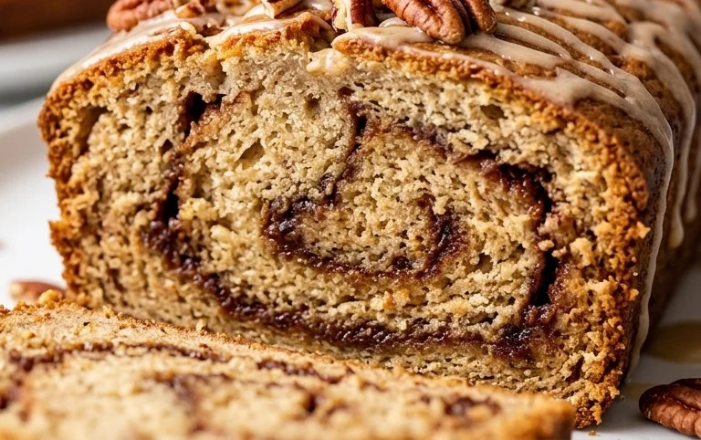 Cinnamon Roll Banana Bread