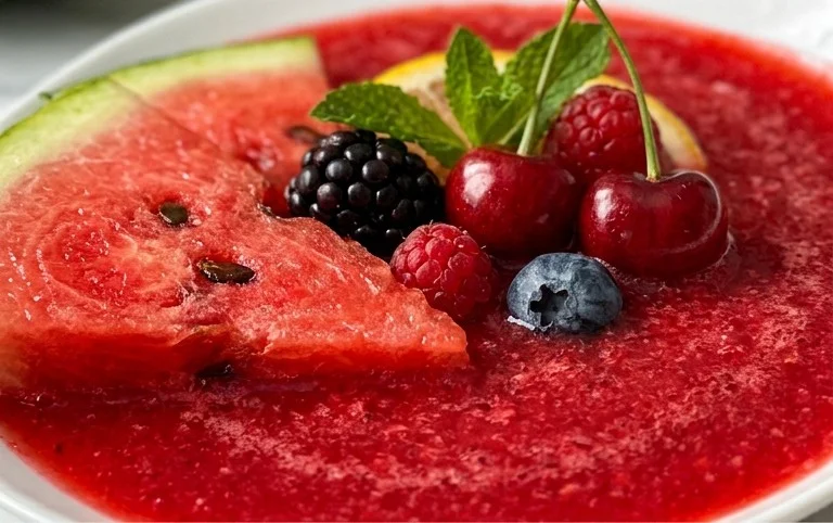 Watermelon Cherry Berry Beet Juice