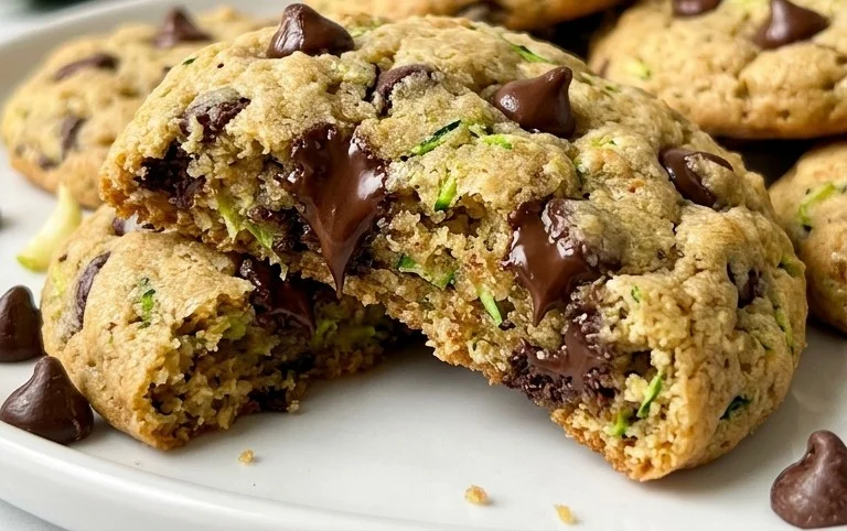 Soft Zucchini Cookies with Chocolate Chips