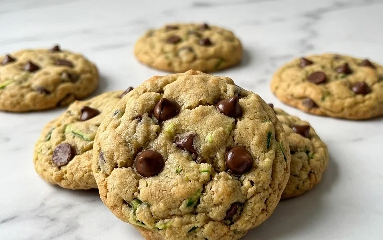 Soft Zucchini Cookies with Chocolate Chips