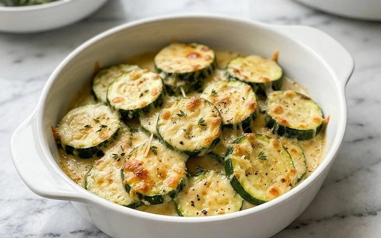 Creamy Parmesan Zucchini